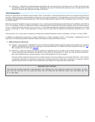 Instructions for Form I-028 Schedule I Adjustments to Convert Federal Adjusted Gross Income and Itemized Deductions to the Amounts Allowable for Wisconsin - Wisconsin, Page 9