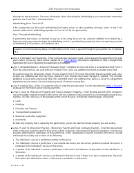 Instructions for Form 3, IP-030 Wisconsin Partnership Return - Wisconsin, Page 19
