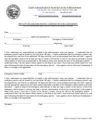 Request for an Emergency Permit - South Dakota, Page 2