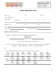 Initial Application - Health Professionals Assistance Program (Hpap) - South Dakota, Page 2