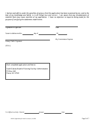 Application for Initial Licensure - Board of Nursing Facility Administrators - South Dakota, Page 4