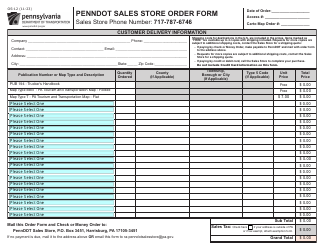 Form OS-12 Penndot Sales Store Order Form - Pennsylvania, Page 3