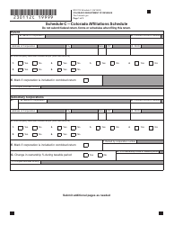 Form DR0112 Schedule C Colorado Affiliations Schedule - Colorado