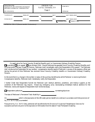 Form WC-374I Order for Total Disability - New Jersey, Page 2