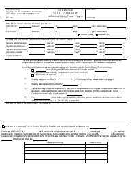 Form WC-376I Order for Total Disability With Second Injury Fund - New Jersey, Page 2