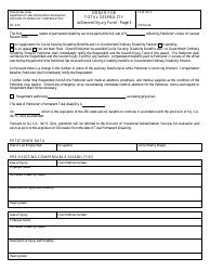 Form WC-376I Order for Total Disability With Second Injury Fund - New Jersey, Page 3