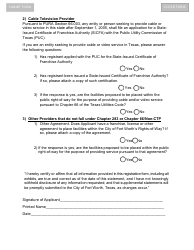 Public Service Provider Registration - City of Fort Worth, Texas, Page 4