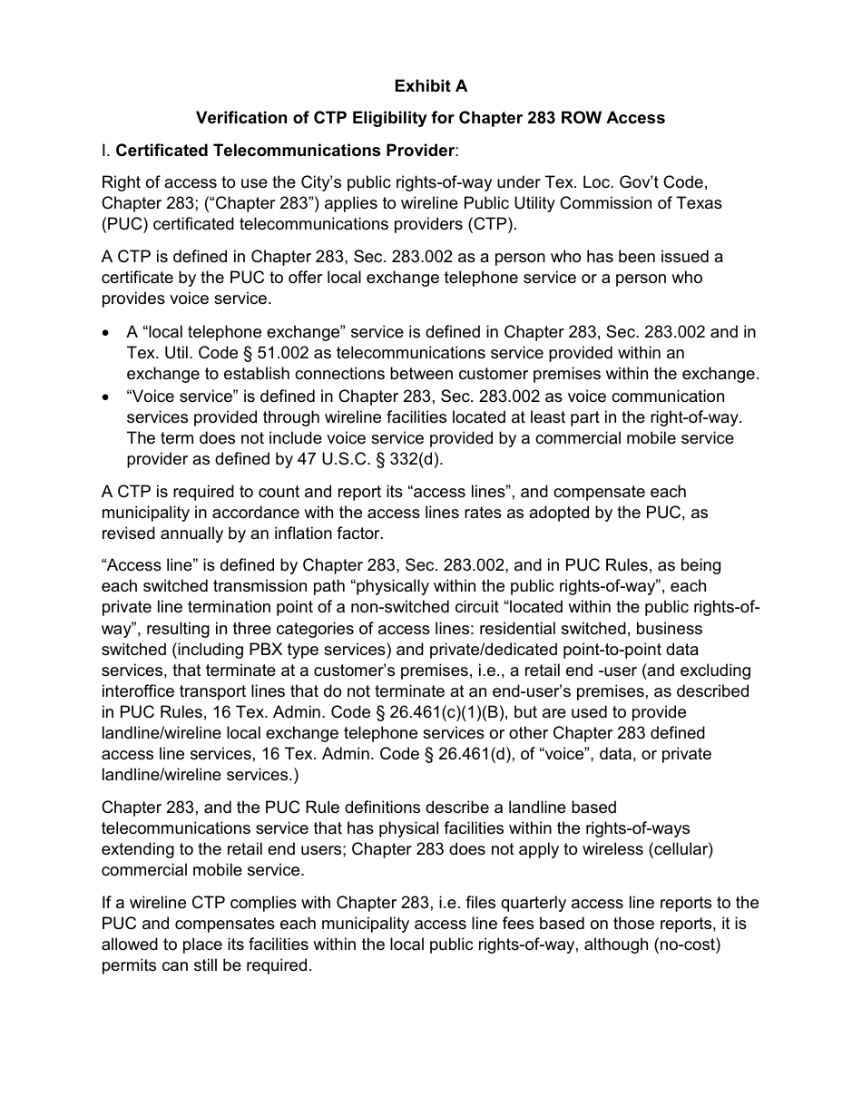 Public Service Provider Registration - City of Fort Worth, Texas, Page 5