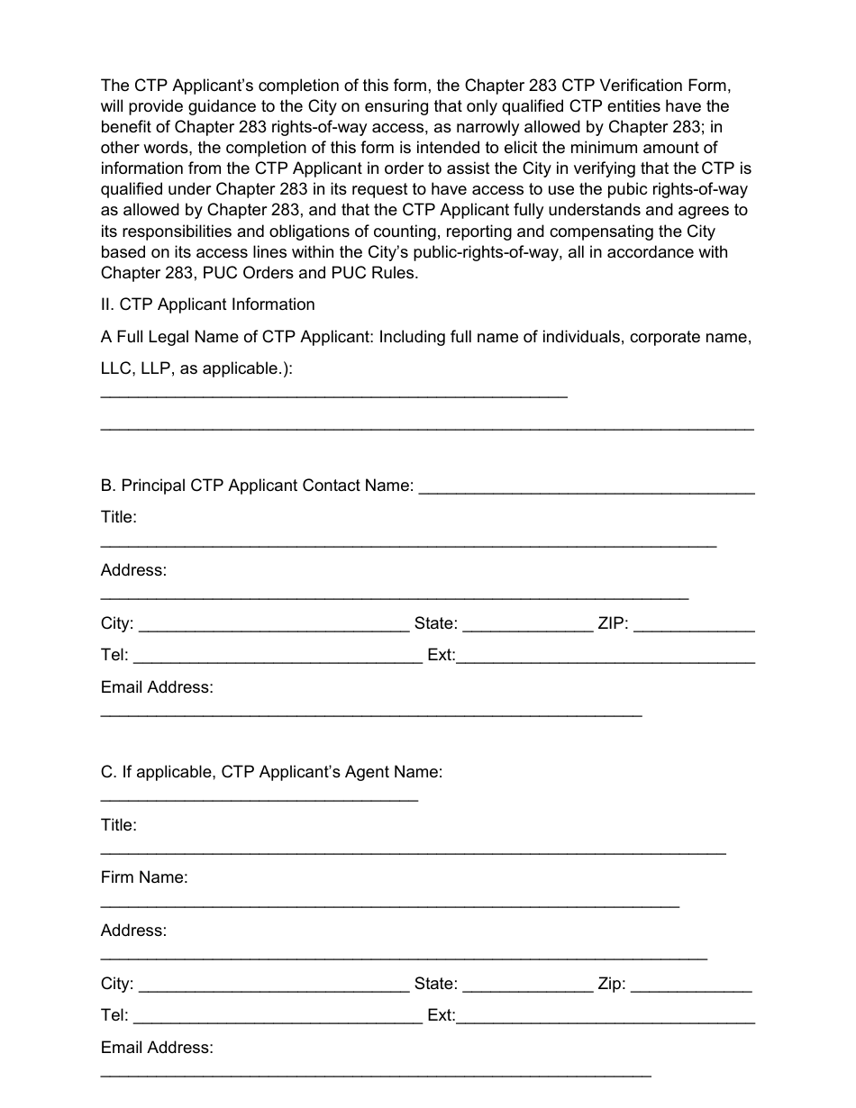 Public Service Provider Registration - City of Fort Worth, Texas, Page 6