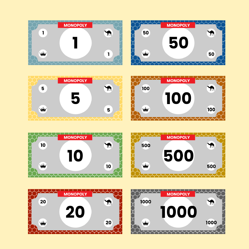 Monopoly Board Template - Money, Page 1