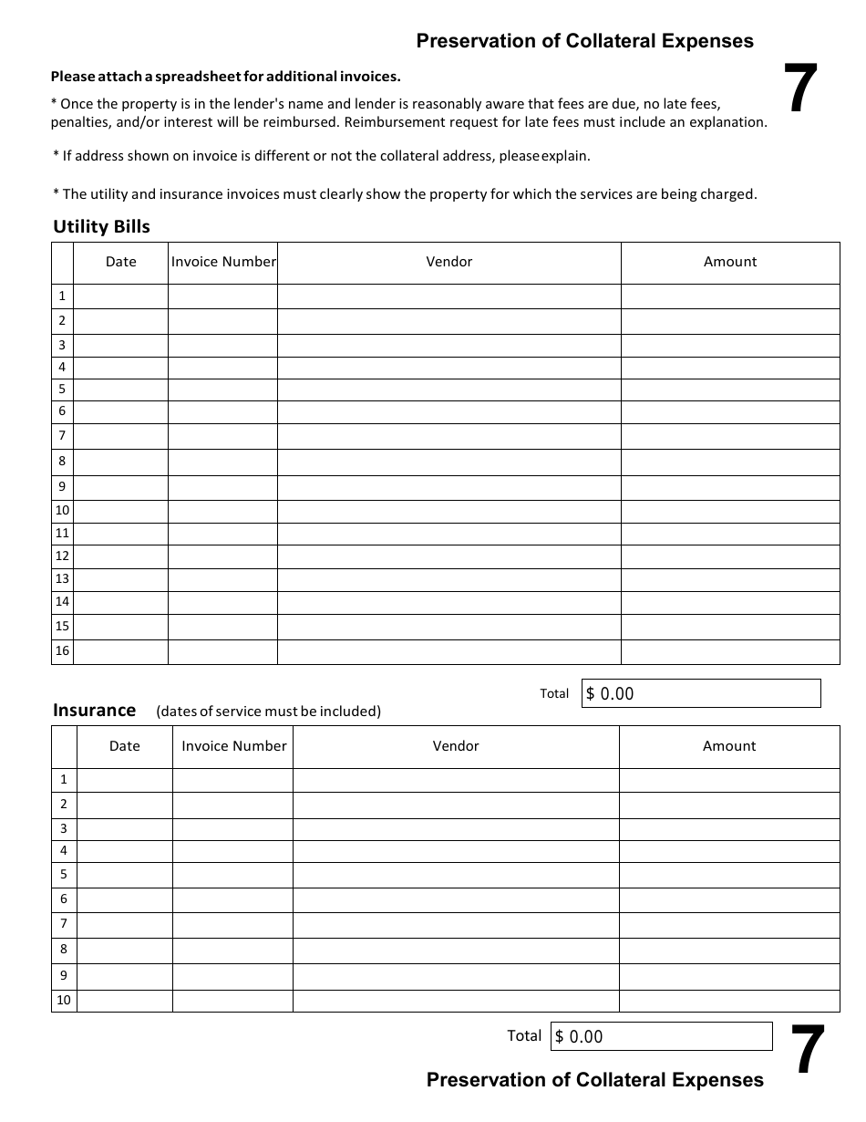 Care and Preservation of Collateral (CPC) Tabs, Page 12