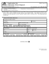 PBGC Form 710 Application for Electronic Direct Deposit, Page 3
