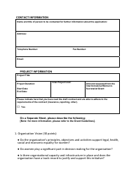 Interministerial Women&#039;s Secretariat Grant Application Form - Prince Edward Island, Canada, Page 2