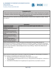 Application for Literacy/Dyslexia Endorsement Providers - Rhode Island, Page 5