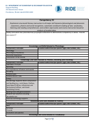 Application for Literacy/Dyslexia Endorsement Providers - Rhode Island, Page 6