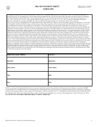 SBA Form 1050 SBA Settlement Sheet, Page 4