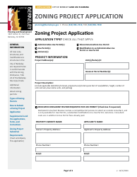 Document preview: Zoning Project Application - City of Berkeley, California