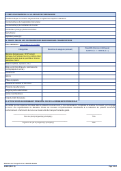 Forme V-0000 Rapport De Trafic - Chemins De Fer D&#039;interet Local Et Chemins De Fer D&#039;entreprises De Competence Quebecoise - Quebec, Canada (French), Page 2