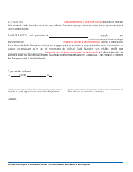 Resolution Type Accompagnant Le Depot D&#039;une Demande - Programme D&#039;aide Financiere Du Fonds De La Securite Routiere (Paffsr) - Quebec, Canada (French), Page 2