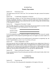 GC Form 78.4-J Trust Agreement - Greene County, Ohio, Page 5