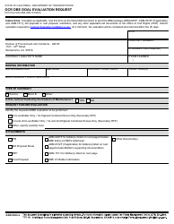 DOT K Form 22B DBE Ocr Dbe Goal Evaluation Request - California