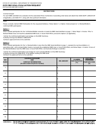 DOT K Form 22B DBE Ocr Dbe Goal Evaluation Request - California, Page 2