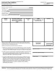 Document preview: Form DOT ADM-4015 Certified Dvbe Summary - California