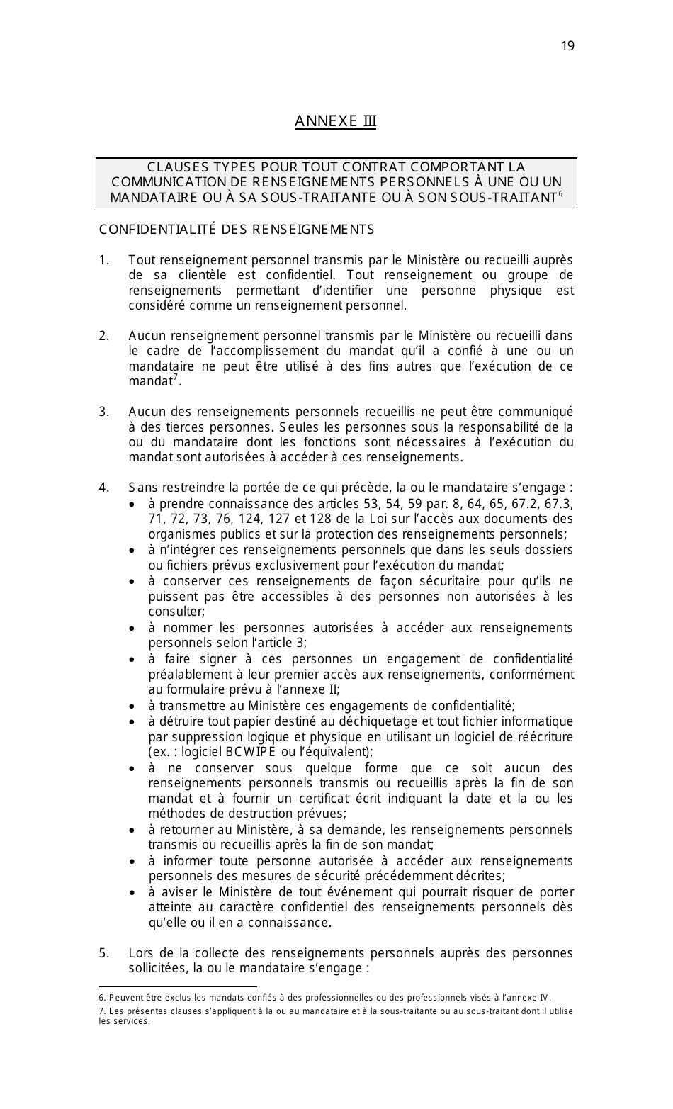 Cadre De Gestion DES Sondages Aupres DES Personnes - Quebec, Canada (French), Page 19