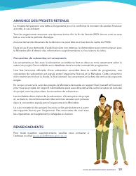 Guide De Presentation D&#039;un Projet - Programme De Soutien Aux Initiatives Sociales Et Communautaires - Quebec, Canada (French), Page 10