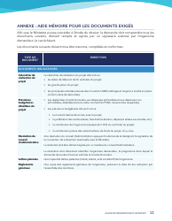 Guide De Presentation D&#039;un Projet - Programme De Soutien Aux Initiatives Sociales Et Communautaires - Quebec, Canada (French), Page 11