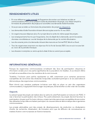 Guide De Presentation D&#039;un Projet - Programme De Soutien Aux Initiatives Sociales Et Communautaires - Quebec, Canada (French), Page 4