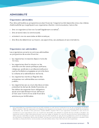 Guide De Presentation D&#039;un Projet - Programme De Soutien Aux Initiatives Sociales Et Communautaires - Quebec, Canada (French), Page 5