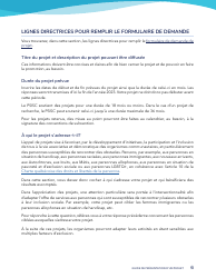 Guide De Presentation D&#039;un Projet - Programme De Soutien Aux Initiatives Sociales Et Communautaires - Quebec, Canada (French), Page 6