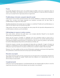 Guide De Presentation D&#039;un Projet - Programme De Soutien Aux Initiatives Sociales Et Communautaires - Quebec, Canada (French), Page 7