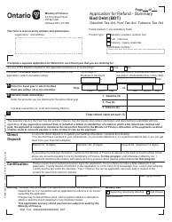 Form 0548E Application for Refund Bad Debt (Bdt) - Ontario, Canada, Page 2