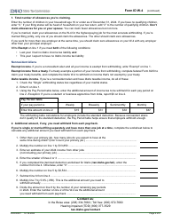 Form ID W-4 (EFO00307) Employee&#039;s Withholding Allowance Certificate - Idaho, Page 2