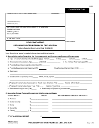 Form VN262 Conservatorship Preliminary/Interim Financial Declaration - County of Ventura, California