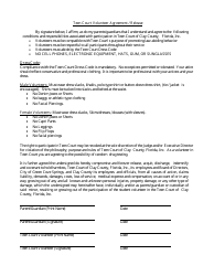 Teen Court Volunteer Information Form - for Teens - Clay County, Florida, Page 2