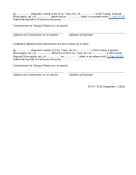 Form 74.43 Affidavit Verifying Estate Accounts - Ontario, Canada, Page 2