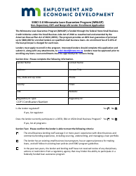 Non-depository Cdfi and Nonprofit Lender Enrollment Application - Ssbci 2.0 Minnesota Loan Guarantee Program (Mnlgp) - Minnesota