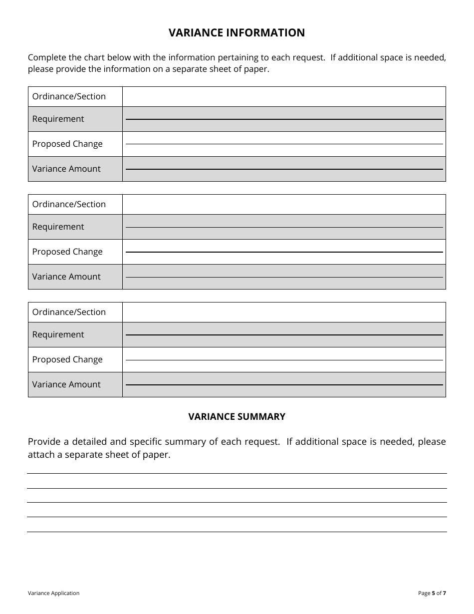 Variance Application - Fayette County, Georgia (United States), Page 5
