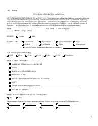 Civil Grand Jury Application and Nomination Form - County of Riverside, California, Page 2