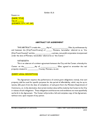 Exhibit 10-A Abstract of Agreement - Montana