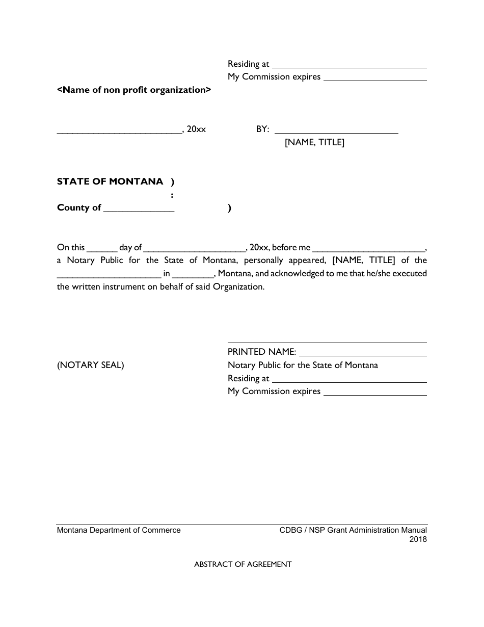 Exhibit 10-A Abstract of Agreement - Montana, Page 3