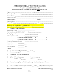 Exhibit 8-G Loan Portfolio Data (Lpd) Form - Montana Community Development Block Grant Economic Development (Cdbg-Ed) Loan Program - Montana, Page 2