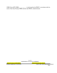 Exhibit 10-G Sample Sub-recipient Housing Rehabilitation Agreement - Montana, Page 8