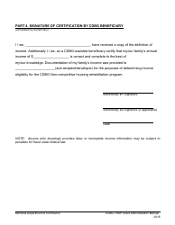 Exhibit 10-F Income Verification for Direct Beneficiaries of Cdbg Rehab Funds - Montana, Page 4
