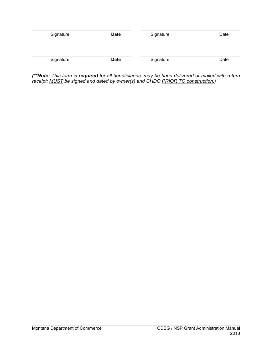 Exhibit 10-M Voluntary Agreement - Montana, Page 2