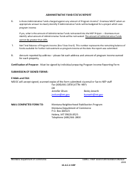 Exhibit 13-4-C.NSP Income Reporting Form After Project Closeout - Montana Nsp Program - Montana, Page 4