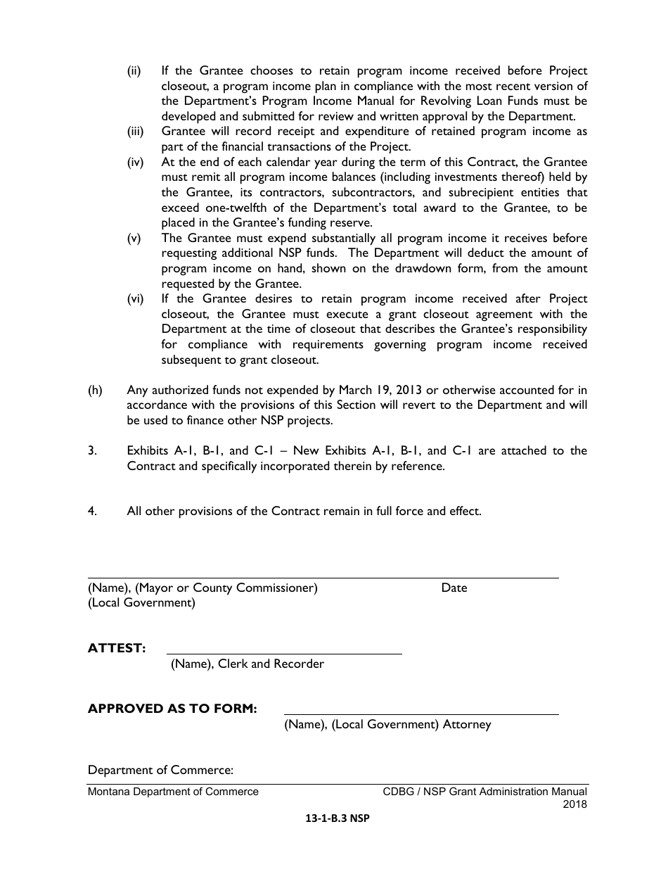 Exhibit 13-1-B NSP Nsp Contract Amendment - Montana, Page 3